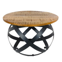 Beistelltisch Couchtisch rund Wohnzimmer Orbit Metall...