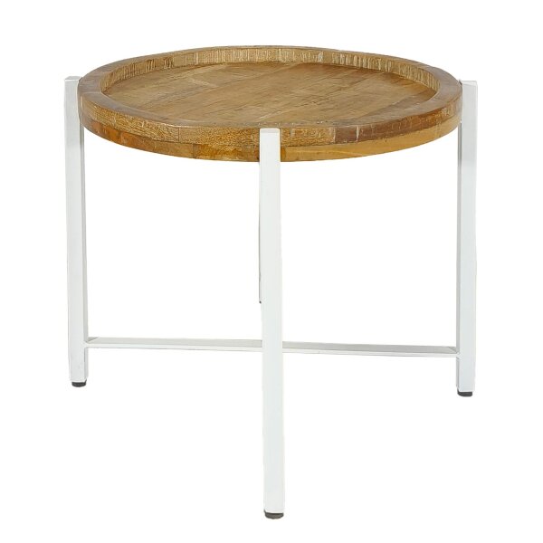 Beistelltisch ø55cm Couchtisch rund Wohnzimmer Tisch Sioux Metall Gestell
