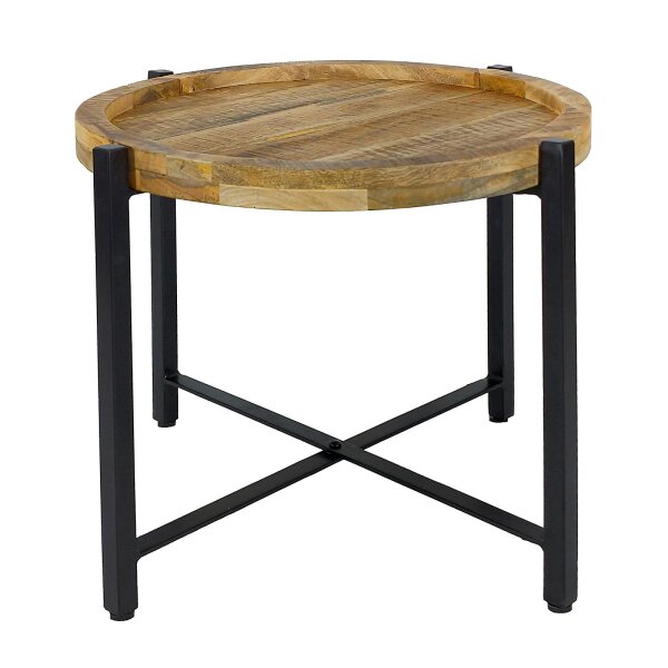 Beistelltisch ø55cm Couchtisch rund Wohnzimmer Tisch Sioux Metall Gestell