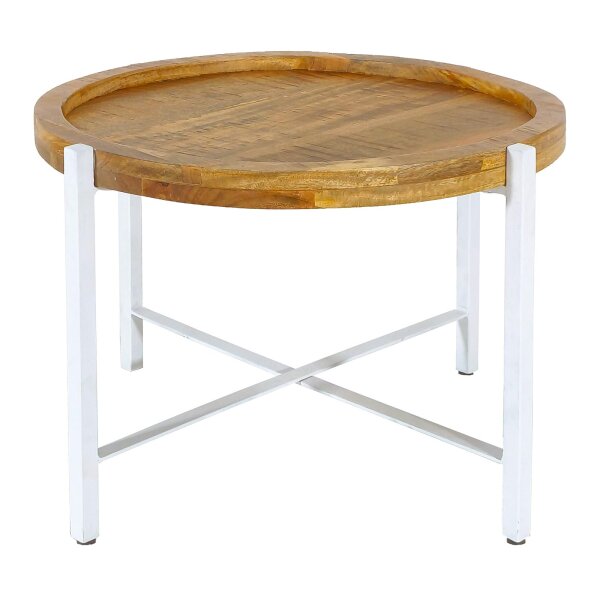 Beistelltisch ø55cm Couchtisch rund Wohnzimmer Tisch Sioux Metall Gestell