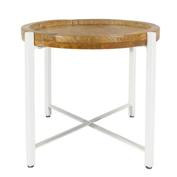 Beistelltisch Couchtisch rund Couchtisch ø46xH45cm Sioux Metall-Gestell