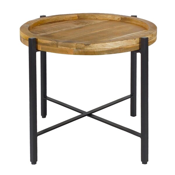 Beistelltisch Couchtisch rund Couchtisch ø46xH45cm Sioux Metall-Gestell