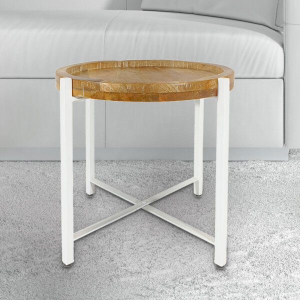 Beistelltisch Couchtisch rund Couchtisch ø46xH45cm Sioux Metall-Gestell