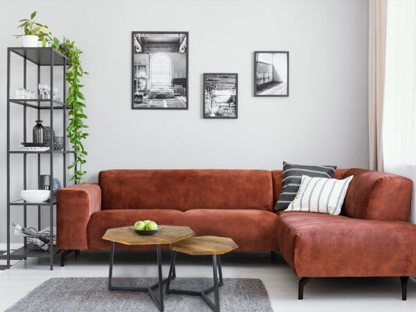 Couchtisch 2er Set achteckig Beistelltisch Satztisch Las Vegas Metall Gestell