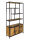 Standregal Bücherregal Regal 98x190x36cm Liverpool Metall-Gestell Holz & Metall