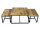 Couchtisch 3er Set Beistelltisch Satztisch Ontario Metall Gestell massiv