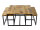 Couchtisch 3er Set Beistelltisch Satztisch Ontario Metall Gestell massiv