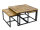 Couchtisch 3er Set Beistelltisch Satztisch Ontario Metall Gestell massiv