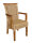 Esszimmerstuhl Rattanstuhl mit Armlehnen tabacco Perth Korbstuhl Rattan Sessel