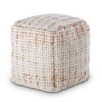 Sitzpouf Jute Sitzhocker rund Deko Hocker natur Sitzpouf...