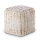 Sitzpouf Jute Sitzhocker rund Deko Hocker natur Sitzpouf Fußhocker