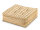 Bodenkissen Jute 50x50cm Sitzkissen quadratisch Loungekissen natur Fußkissen