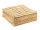 Bodenkissen Jute 50x50cm Sitzkissen quadratisch Loungekissen natur Fußkissen