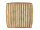 Bodenkissen Jute 50x50cm Sitzkissen quadratisch Loungekissen natur Fußkissen