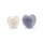 Achat mit Kristallisation Herz Sorgenstein -- &plusmn;4&ndash;6 cm