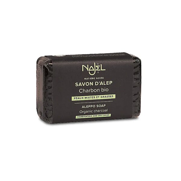 Aleppo-Seife mit biologischer Holzkohle -- 100 g
