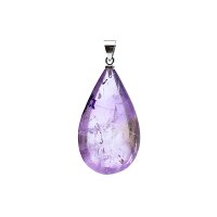 Amethyst Edelsteinanhänger in Tropfenform...