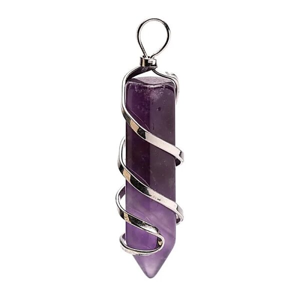 Amethystspitzen-Anhänger -- ±4 cm