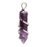 Amethystspitzen-Anhänger -- ±4 cm