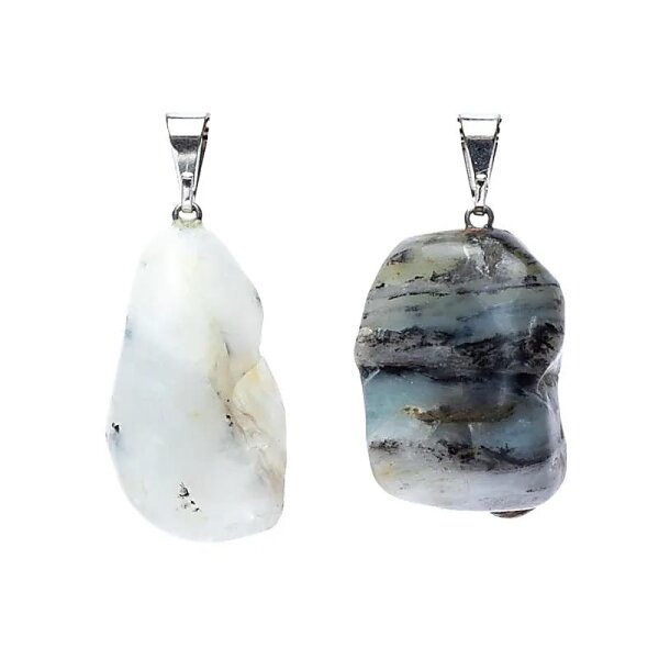 Anden-Opal Edelstein Anhänger gebohrt -- ±2cm