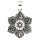 Anh&auml;nger Lotus mit religi&ouml;sen Symbolen -- 2.8 cm
