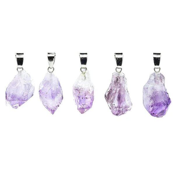 Anhhänger Amethyst roh -- ±2cm