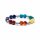 Armband 7 Chakren elastisch -- &plusmn;0.7cm