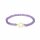 Armband Amethyst elastisch mit Sternanh&auml;nger -- 4mm