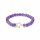 Armband Amethyst elastisch mit Sternanh&auml;nger -- 6mm