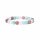 Armband Aquamarin/Rosenquarz/Amazonit/Thulit AA Qualit&auml;t elastisch -- 0,8 cm