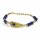 Armband Feder mit Lapislazuli-- &plusmn;6.5cm