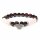 Armband Granat/Rosenquarz mit Herz -- 8mm