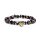 Armband H&auml;matit/Granat und Om elastisch -- 0.5 cm; 7 cm
