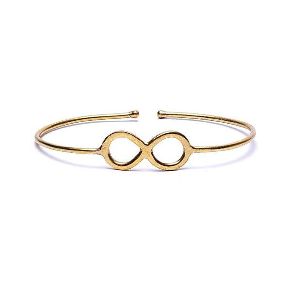 Armband Infinity Messing goldfarben verstellbar -- ±7 cm