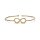 Armband Infinity Messing goldfarben verstellbar -- &plusmn;7 cm