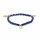 Armband Lapis elastisch mit Stern/Mond/Sonne Anh&auml;ngern -- 4mm