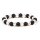 Armband Lavastein/Perle - elastisch -- 0.8 cm