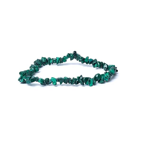 Armband Malachitchips elastisch -- ±0.4cm