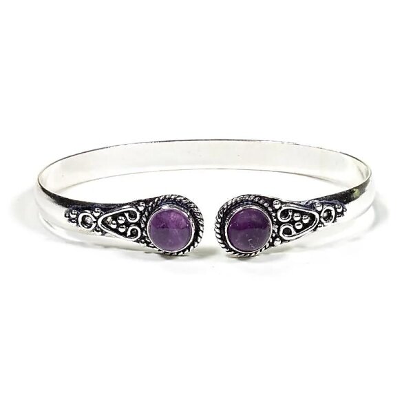 Armband mit Amethyst -- ±6.5cm