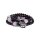 Armband mit Charme roter Granat elastisch -- 0.5 cm