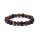 Armband Rudraksha/Tigerauge/Lavastein -- 10mm
