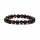 Armband Tigerauge/Lavastein elastisch -- 0.8 cm;8 cm