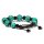 Armband T&uuml;rkis &amp; schwarzer Achat verstellbar -- &plusmn;7 cm