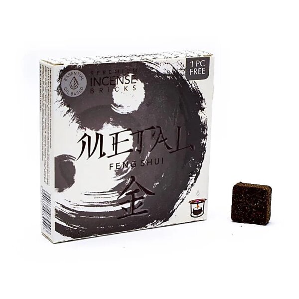 Aromafume Feng Shui Weihrauchblöcke Metall -- 40 g