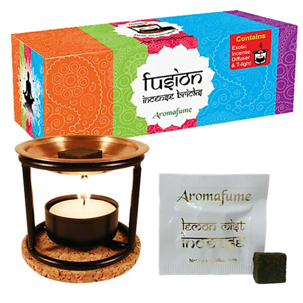Aromafume Weihrauchblöcke Probierset & Diffuser -- 160 g
