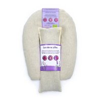 Augen- und Nackenkissen biologischer Lavendel beige --...