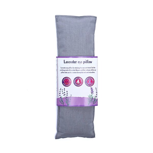 Augenkissen Lavendel BIO taupe -- 140 g; 22x8 cm