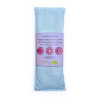 Augenkissen Lavendel biologisch hellblau -- 140 g; 22x8 cm