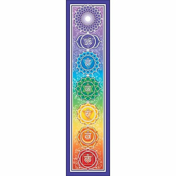 Autoaufkleber - Rainbow Chakra -- 28x7 cm