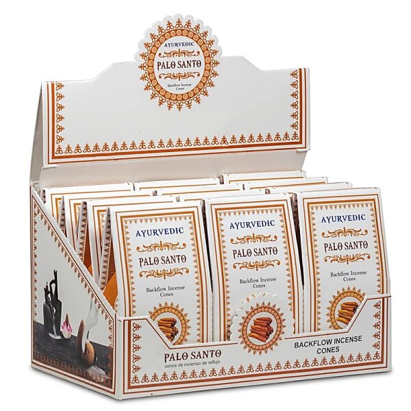 Ayurvedische Palo Santo Rückfluss Weihrauchkegel -- 30 g